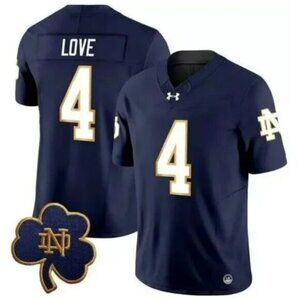 Mens Youths Kids Jeremiyah Love Navy Vapor Stitched Jersey
